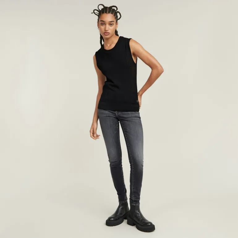 3301 Skinny Wmn faded black magnet