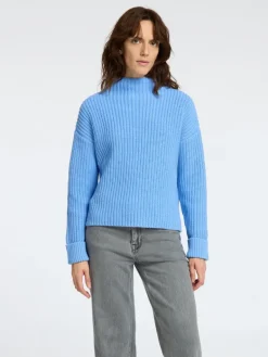 SLFSELMA LS KNIT PULLOVER NOOS cornflower blue