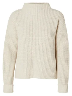 SLFSELMA LS KNIT PULLOVER NOOS birch