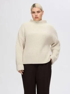 SLFSELMA LS KNIT PULLOVER NOOS birch