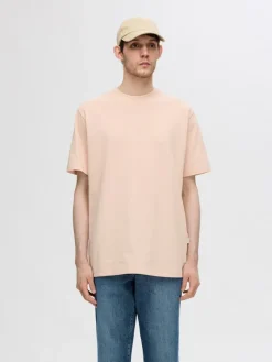 SLHCOLMAN SS O-NECK TEE NOOS cameo rose