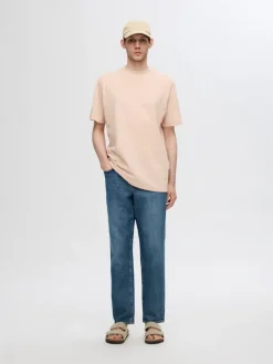 SLHCOLMAN SS O-NECK TEE NOOS cameo rose