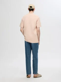 SLHCOLMAN SS O-NECK TEE NOOS cameo rose