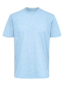 SLHCOLMAN SS O-NECK TEE NOOS cashmere blue