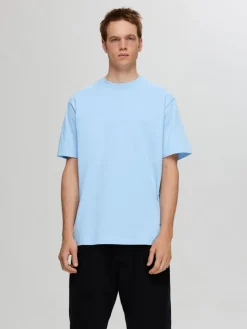 SLHCOLMAN SS O-NECK TEE NOOS cashmere blue