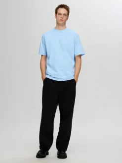 SLHCOLMAN SS O-NECK TEE NOOS cashmere blue