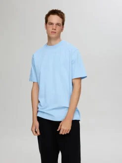 SLHCOLMAN SS O-NECK TEE NOOS cashmere blue