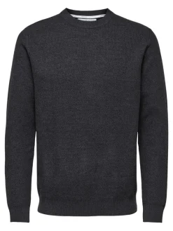 SLHEKLON LS KNIT CREW W CAMP phantom