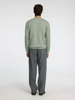 SLHEMANUEL SOFT CREW NECK SWEAT NOOS iceberg green