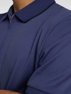 SLHFAVE SPORT ZIP SS POLO NOOS oceana