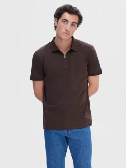 SLHFAVE ZIP SS POLO NOOS demitasse