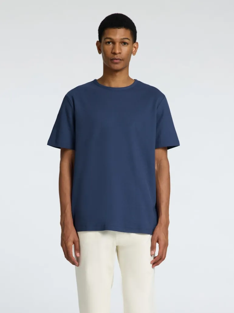 SLHJOSEPH PIQUE SS O-NECK TEE oceana
