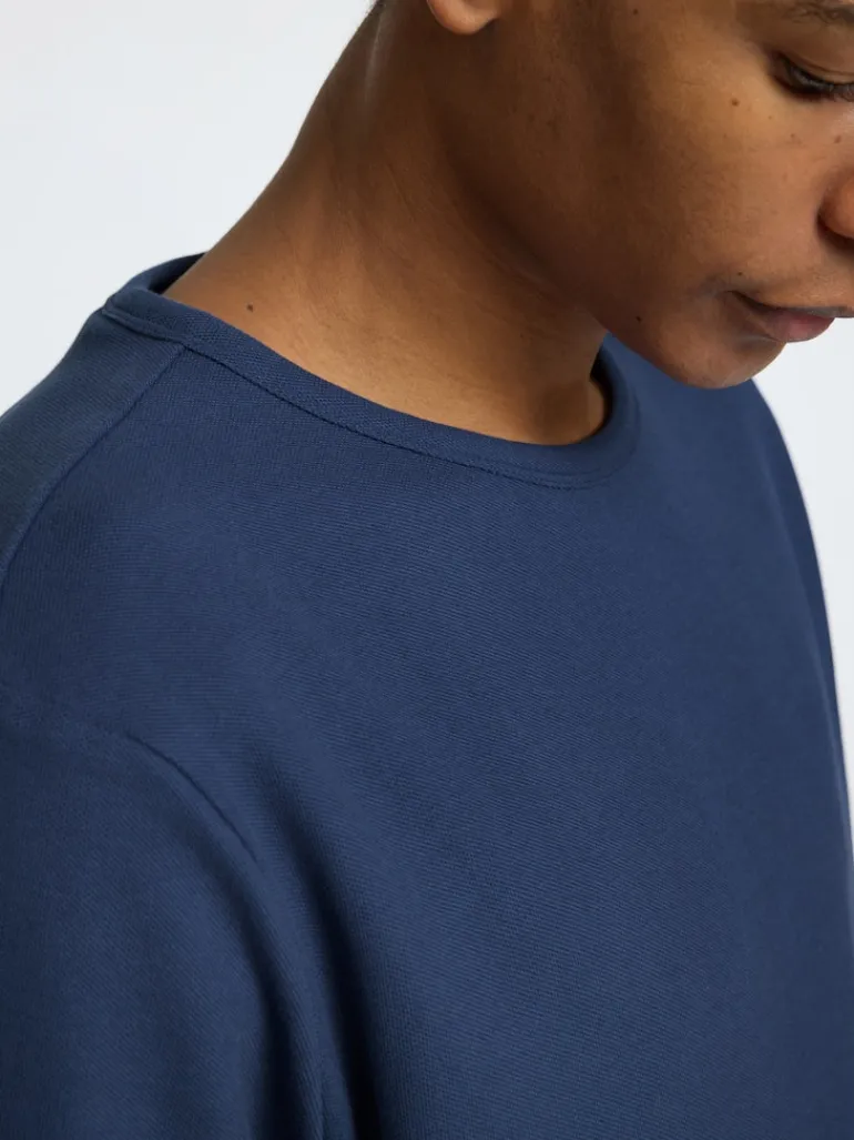 SLHJOSEPH PIQUE SS O-NECK TEE oceana
