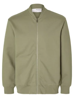 SLHMACK SWEAT BOMBER LS NOOS vetiver