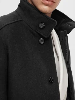 SLHNEW REUBEN COAT NOOS black