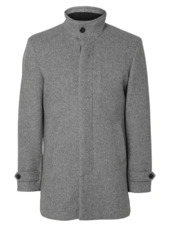 SLHNEW REUBEN COAT NOOS light grey melange