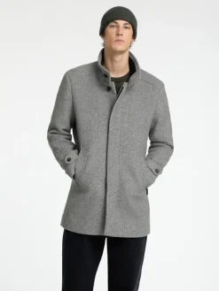 SLHNEW REUBEN COAT NOOS light grey melange