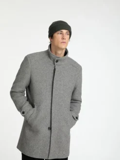 SLHNEW REUBEN COAT NOOS light grey melange