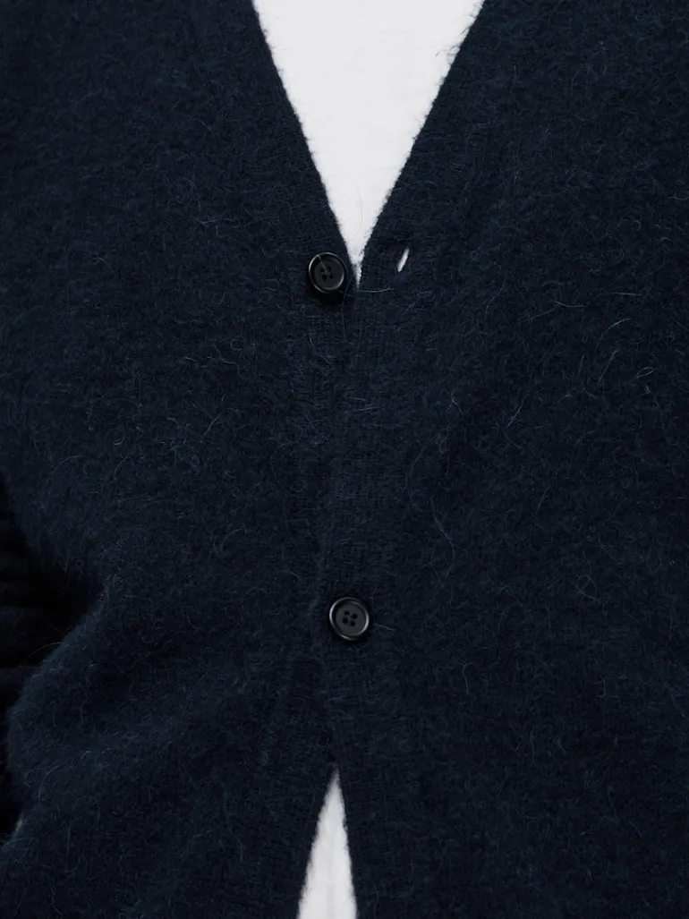 SLHRAI LS KNIT BUTTON CARDIGAN sky captain