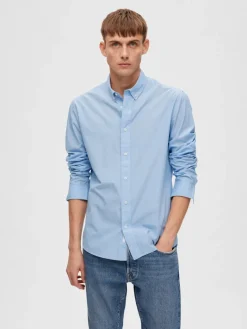 SLHREGDORE SHIRT LS W cashmere blue