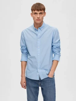 SLHREGDORE SHIRT LS W cashmere blue