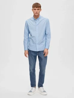 SLHREGDORE SHIRT LS W cashmere blue