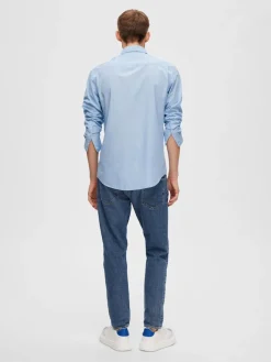 SLHREGDORE SHIRT LS W cashmere blue