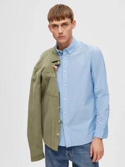 SLHREGDORE SHIRT LS W cashmere blue