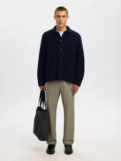 SLHREGFRED STRUCTURED OVERSHIRT sky captain