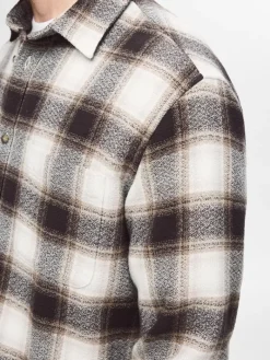 SLHREGOWEN-GRINDLE CHECK SHIRT LS chocolate torte
