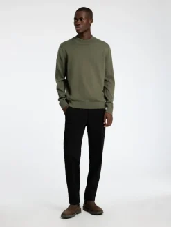 SLHROBERT LS KNIT MOCK NECK kalamata