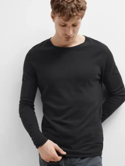 SLHROME LS KNIT CREW NECK NOOS schwarz2