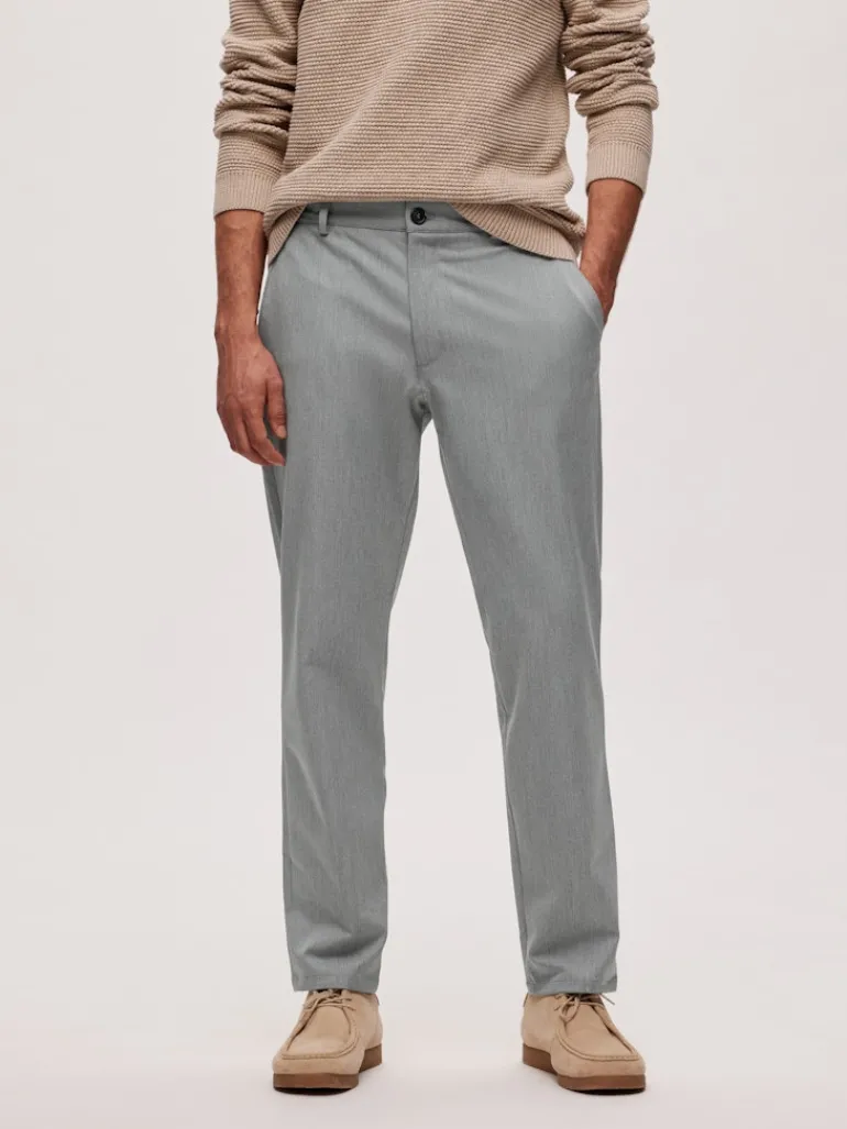 SLHSLIM-BEST 175 FLEX PANTS B NOOS dark grey melange