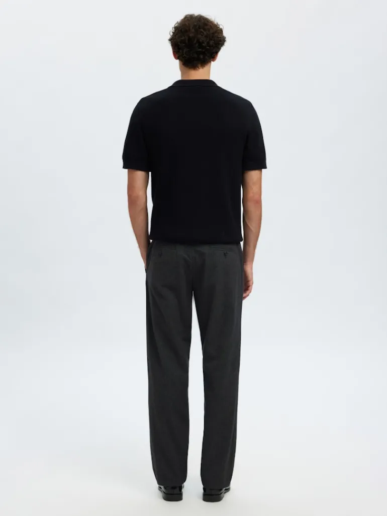 SLH175-SLIM MILES BRUSHED PANT W NOOS dark grey