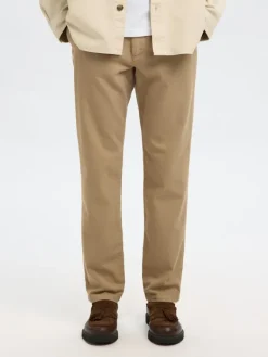 SLH175-SLIM MILES STRUC DYED PANT NOOS pure cashmere