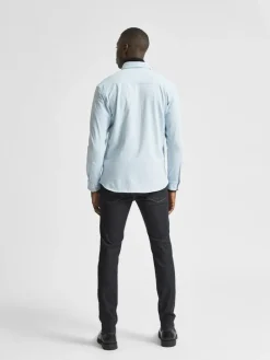 SLHSLIMOLIVER-KNIT FLEX SHIRT LS B dream blue