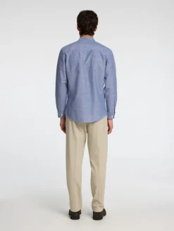 SLHSLIM-SUN SHIRT LS NOOS medium blue denim