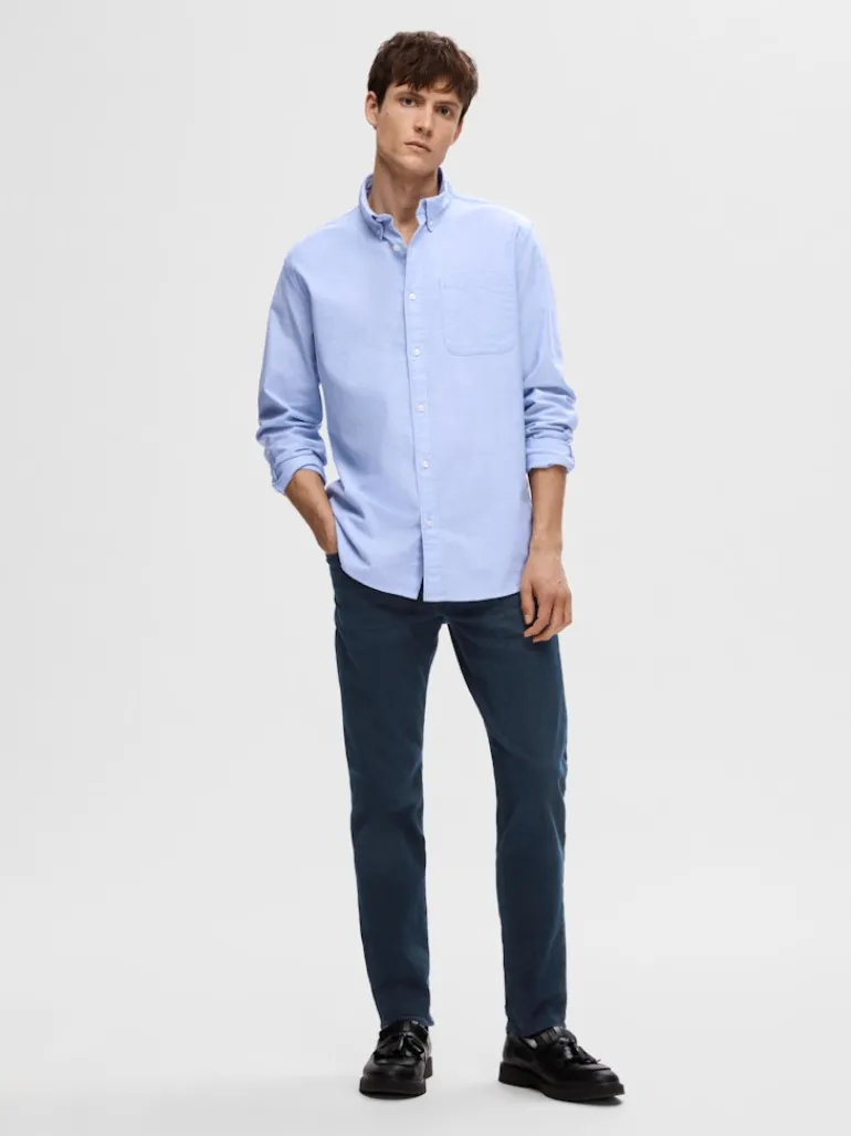 SLH196-STRAIGHT SCOTT 6155 BB JNS NOOS blue black denim