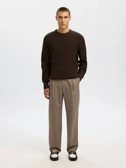 SLHTOM LS KNIT STRUCTURE CREW NECK delicioso