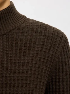 SLHTOM LS KNIT STRUCTURE HALF ZIP delicioso