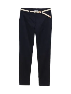 Slim Chino Hose mit Gürtel sky captain blue