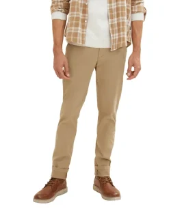 Slim Chino Hose mit Stretch everglade beige