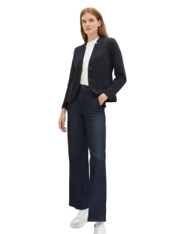 Slim Fit Blazer mit Ottoman Struktur sky captain blue