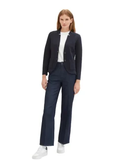 Slim Fit Blazer mit Ottoman Struktur sky captain blue