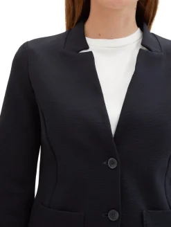 Slim Fit Blazer mit Ottoman Struktur sky captain blue