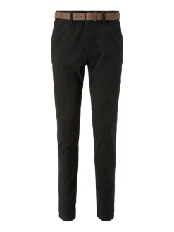 Slim Fit Chino Hose mit Gürtel black
