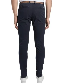 Slim Fit Chino Hose mit Gürtel sky captain blue