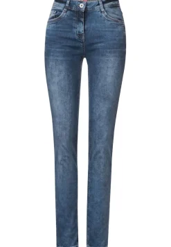 Slim Fit Jeans in Mittelblau mid blue wash