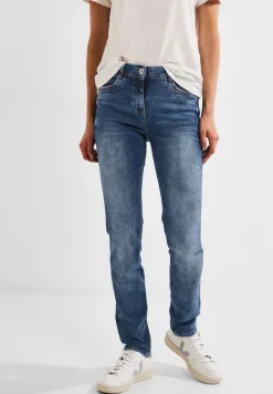 Slim Fit Jeans in Mittelblau mid blue wash