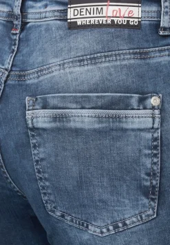 Slim Fit Jeans in Mittelblau mid blue wash
